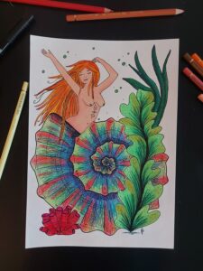 femme coquillage