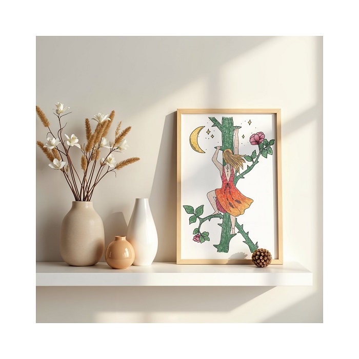 illustration symbolique rose initiatique