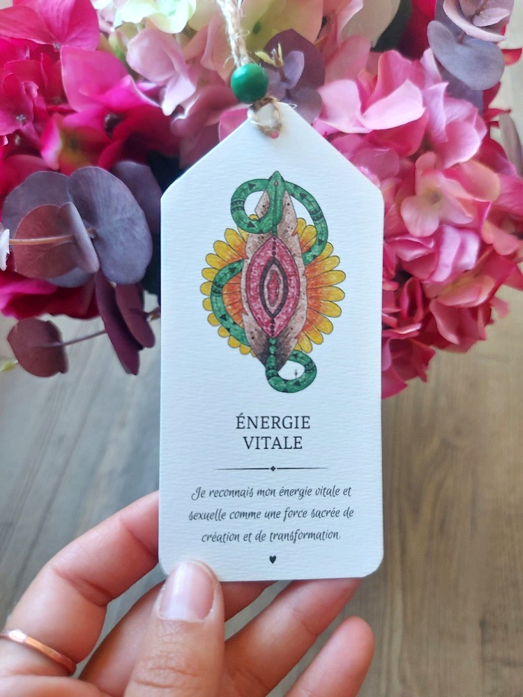 Illustration symbolique Energie vitale - marque page
