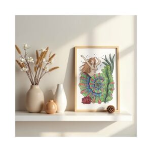 illustration symbolique femme murmure aquatique