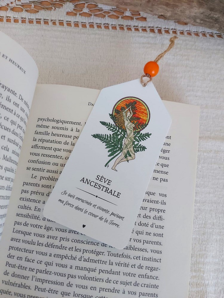 Illustration Sève ancestrale marque page
