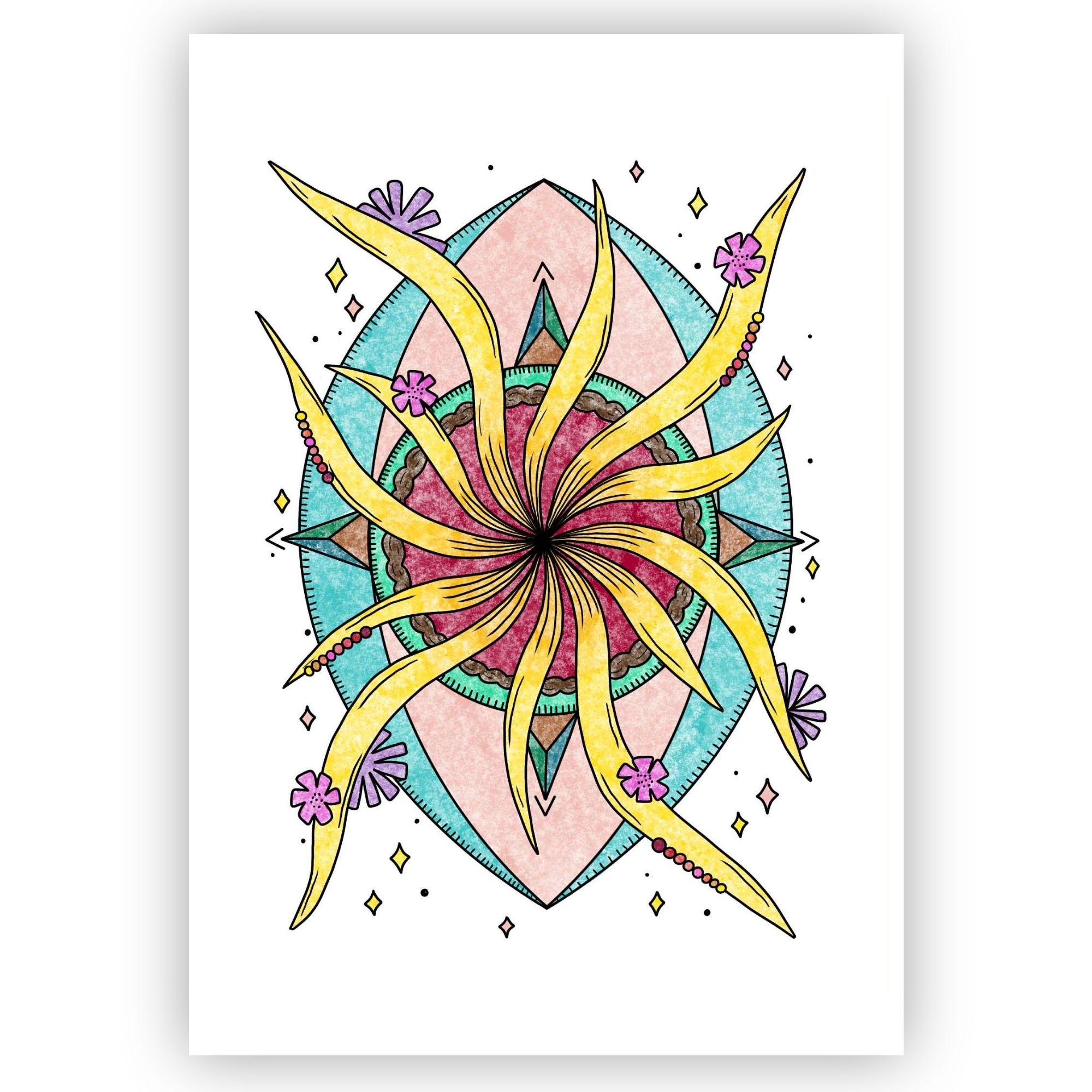 Illustration symbolique Déploiement de vie représentant les cycles et le mouvement du vivant