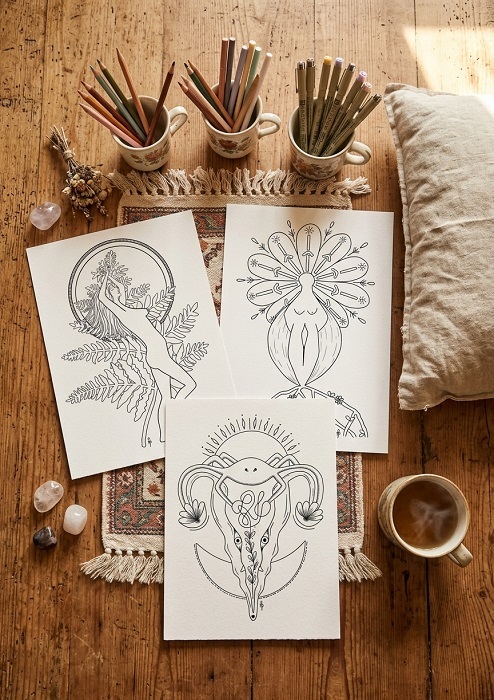 illustration symbolique coloriage