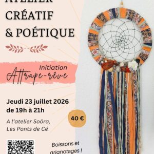 Atelier créatif angers création attrape-rêve 23 juillet 2026
