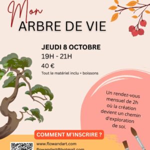 Atelier de médiation artistique angers - thème mon arbre de vie