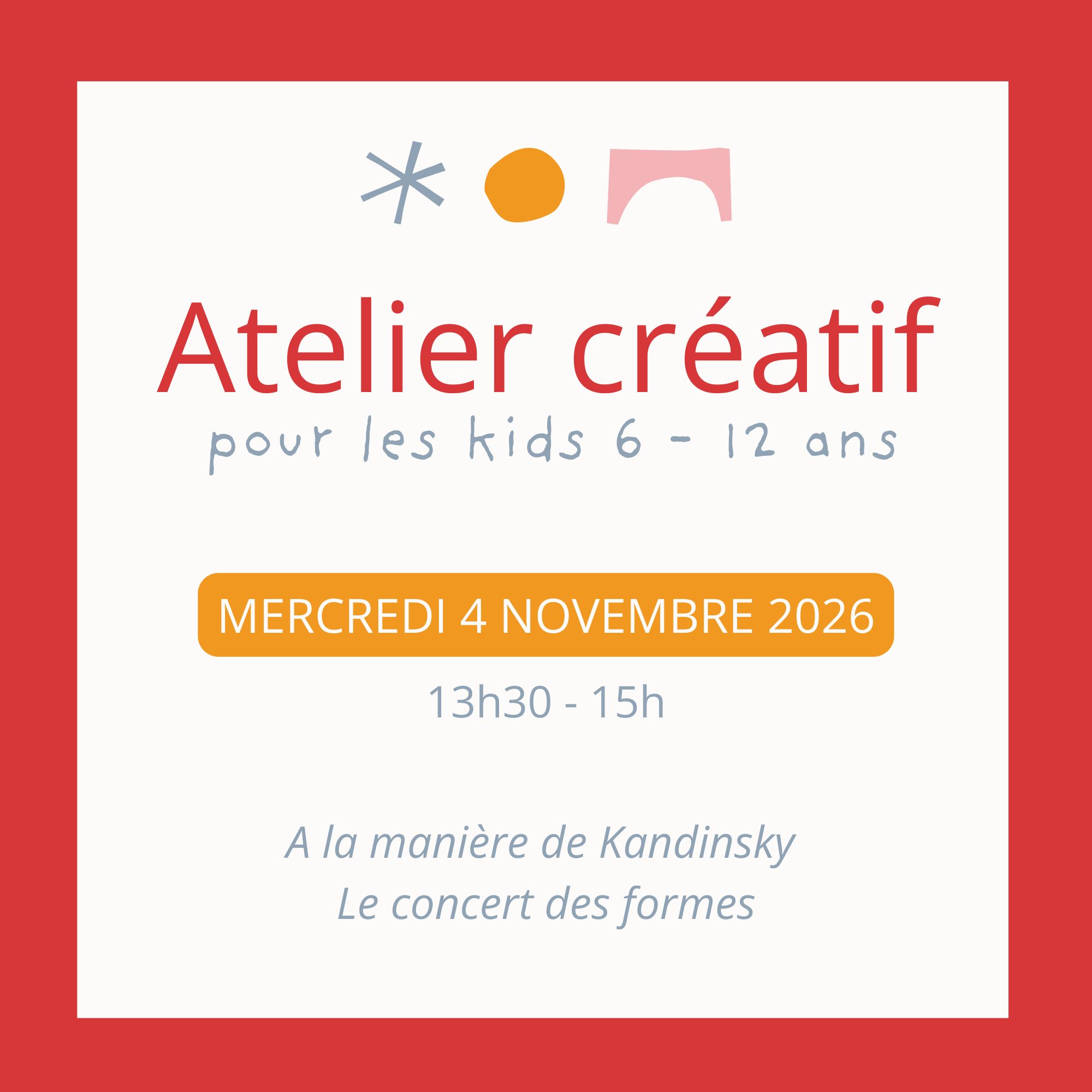 Atelier créatifs enfants Les Ponts de Cé près d'Angers
