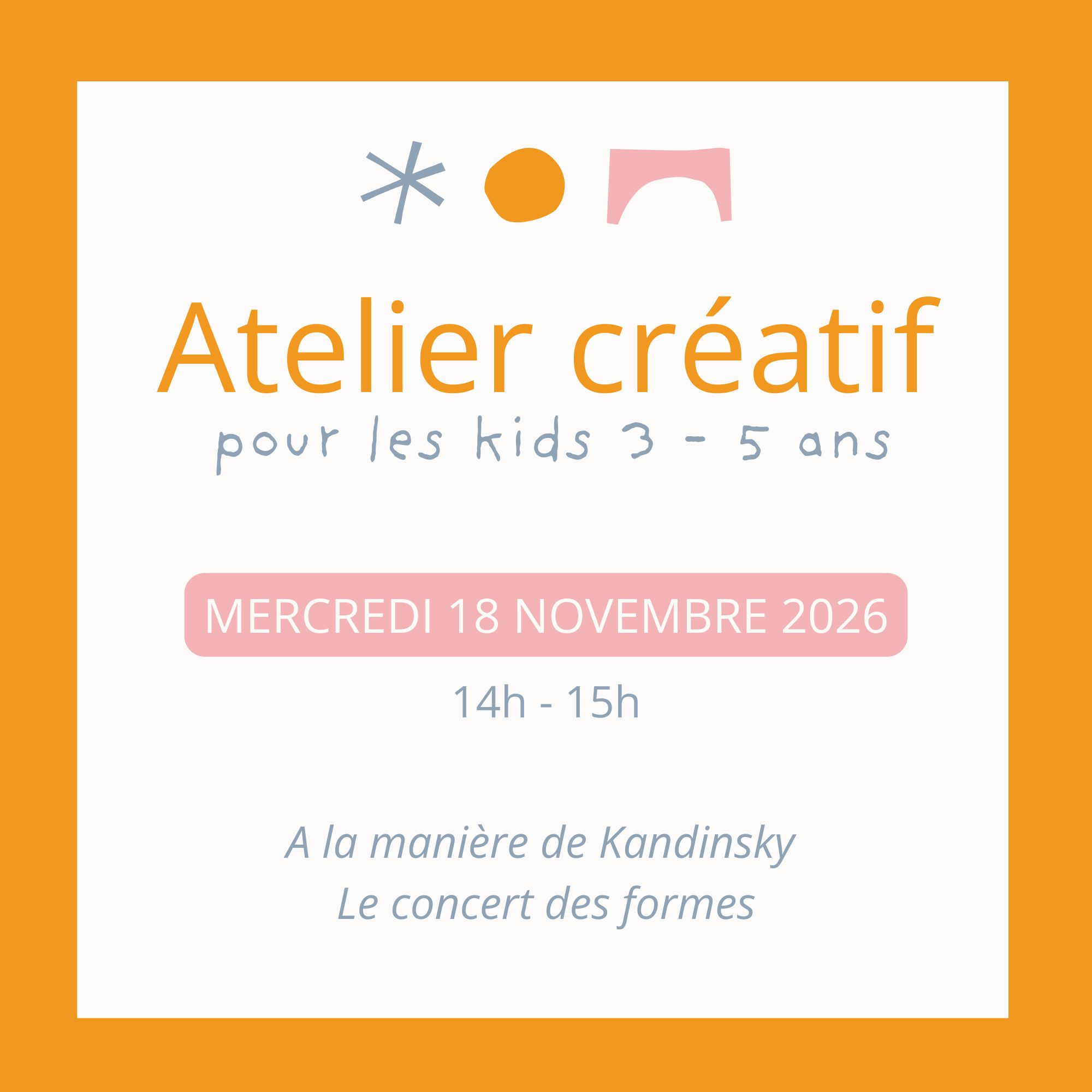 Atelier créatifs enfants Les Ponts de Cé près d'Angers