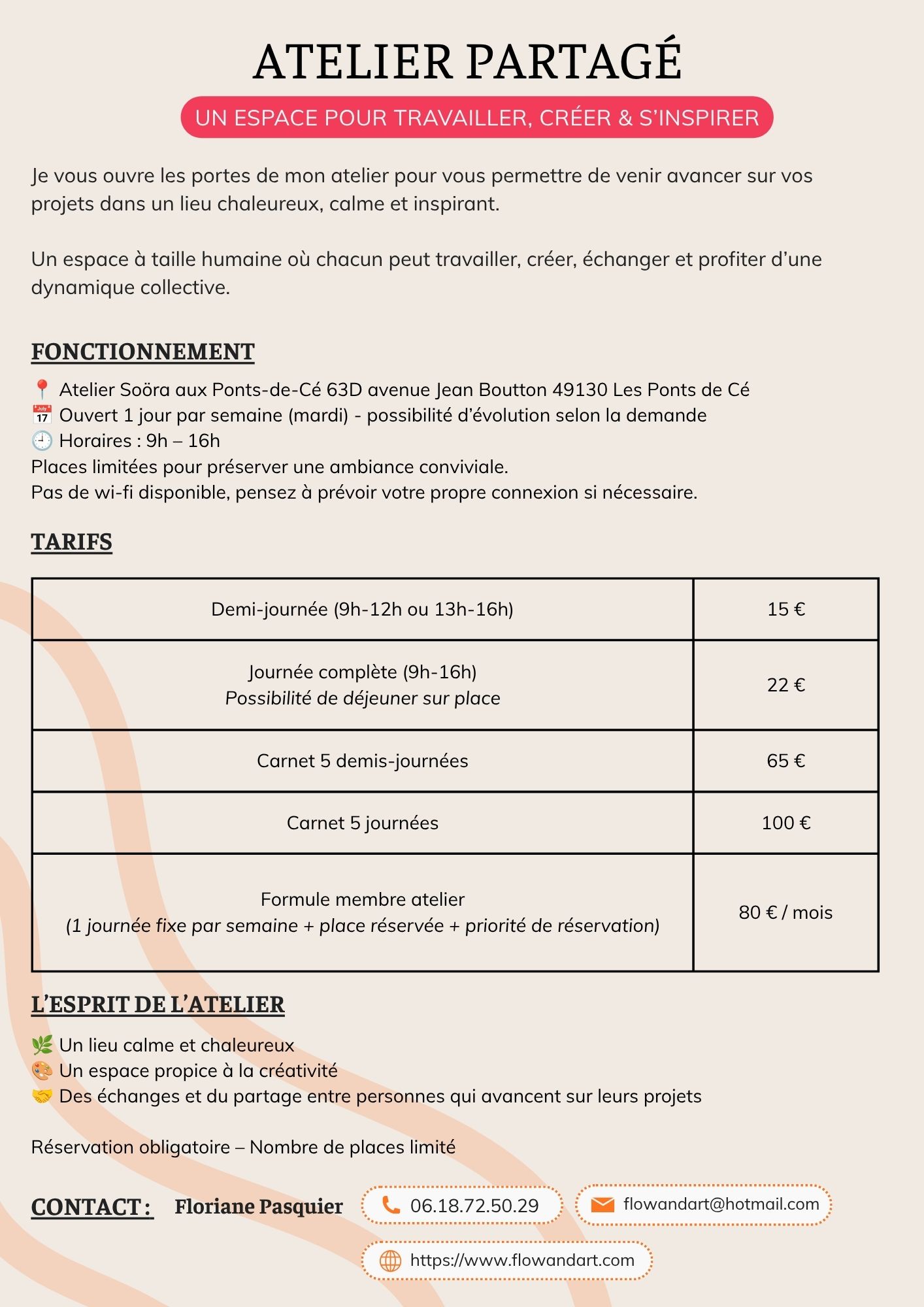 Coworking atelier partagé Angers Les Ponts de Cé Coworking atelier partagé Angers Les Ponts de Cé