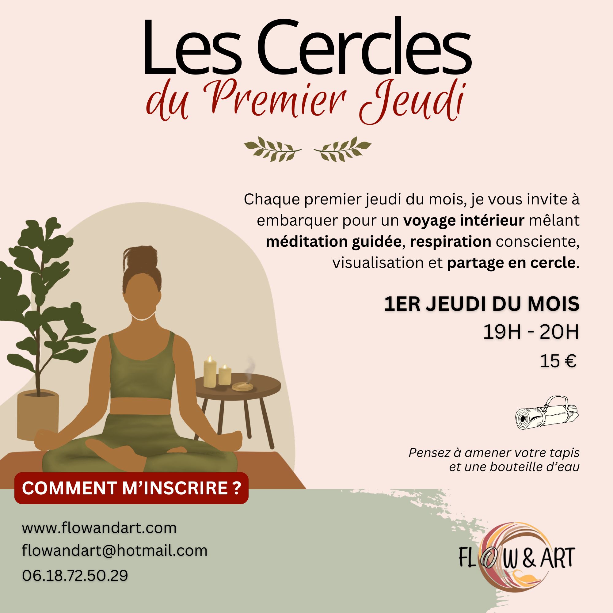 atelier médiation et relaxation Séance de méditation collective sur Angers / Les Ponts de Cé